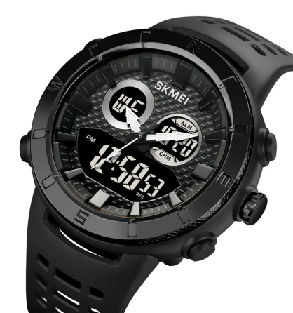Часы мужские наручные спортивные Skmei 2014 (Черный с черным) Киев