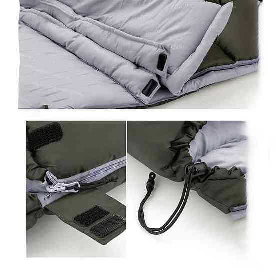 Спальник з капюшоном Naturehike U150 NH20MSD07, (11°C), правий, зелений Рівне