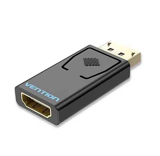 Відеоадаптер відео перехідник адаптер Vention DP "тато" - HDMI "мама" Adapter Black HBKB0 Одеса