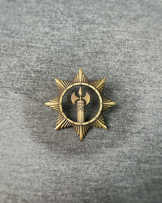 Беретний знак ВСП латунь Киев - изображение 1