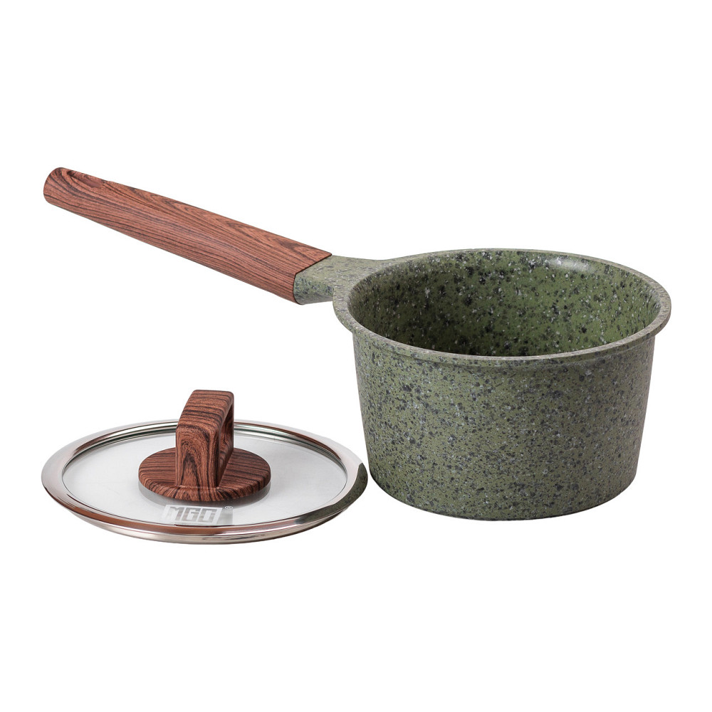 Сотейник з антипригарним покриттям об'ємом 1,6 л та товстим дном Ø 16 см MGC HP-4-444GR Коломия - фото 3