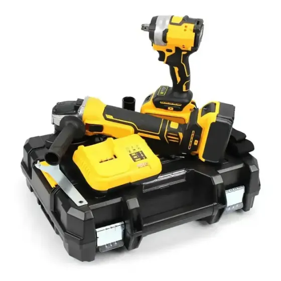 Аккумуляторный набор инструментов в кейсе 2 в 1 Болгарка и Гайковерт Коломия