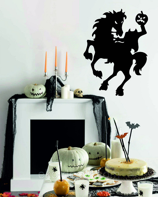 Декоративне настінне Панно «Всадник без голови», Декор на стіну 90*66 см, Чорний Київ - фото 4