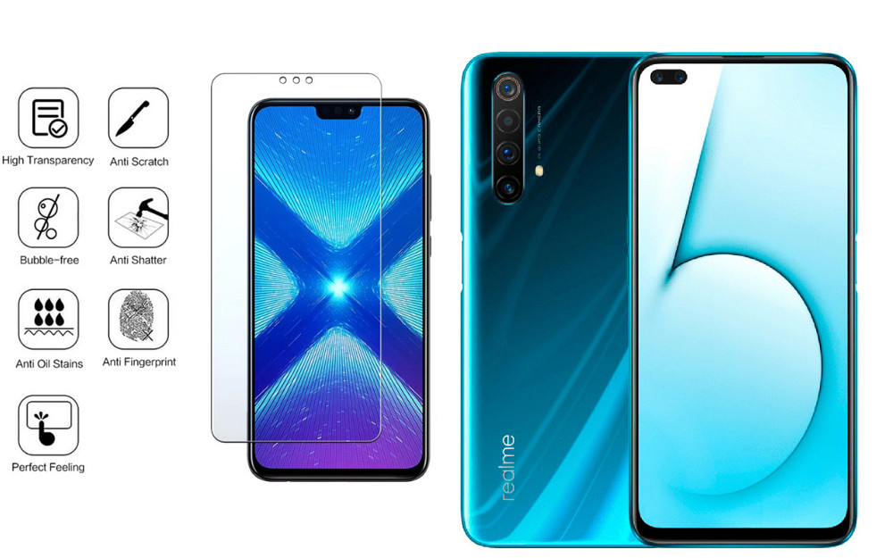 Защитное стекло NeoGlass для Realme X50 – ультрапрозрачное и устойчивое Киев - изображение 4