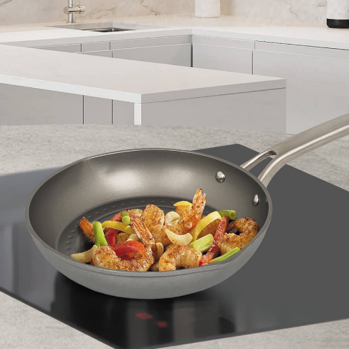 Сковорідка d28см з кришкою індукційне дно MR-1202-28 Basic Maestro Житомир