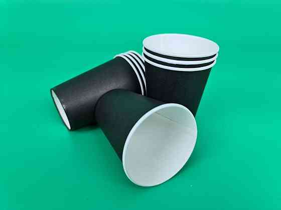 Стаканчики для кави 250 мл Чорно/Білий Маестро h9 (50 шт.) Харків