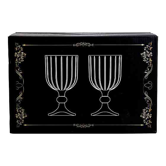 Набор бокалов для вина 6 штук 400 мл стеклянные подарочные бокалы на ножке HP-YH-66 Киев