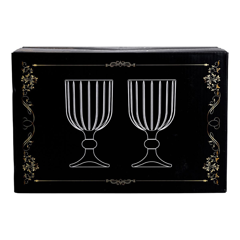 Набор бокалов для вина 6 штук 400 мл стеклянные подарочные бокалы на ножке HP-YH-66 Киев - изображение 5