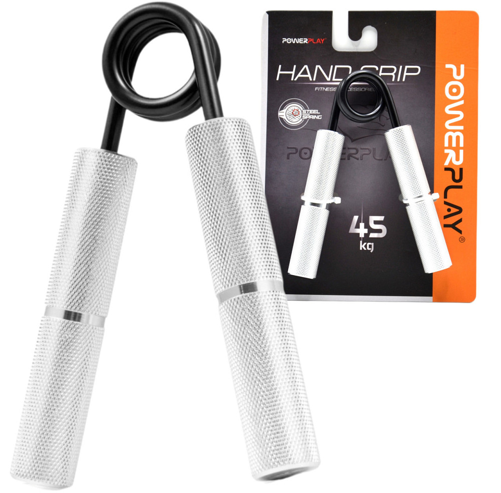 Еспандер-ножиці алюмінієвий PowerPlay 4322 (45 кг) Hand Grip Срібний Луцьк - фото 1