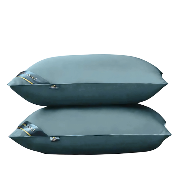 Подушка гипоаллергенная Hilton 74×48 см синяя. Гостиничное качество для дома и гостиниц, 800 г,100% полиэстер Каменец-Подольский