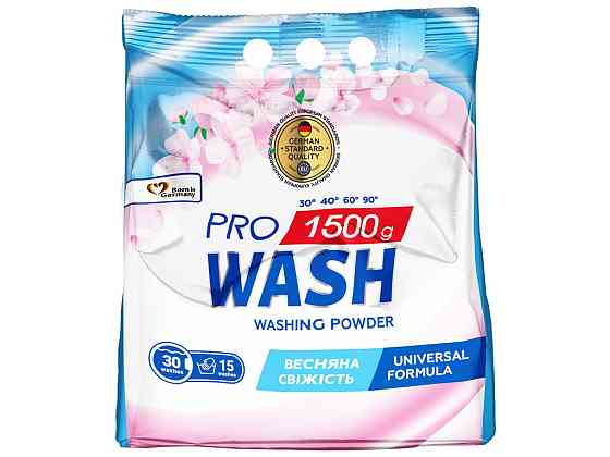 ProWash порошок для прання універсальний Весняна свіжість 1500г Гостомель