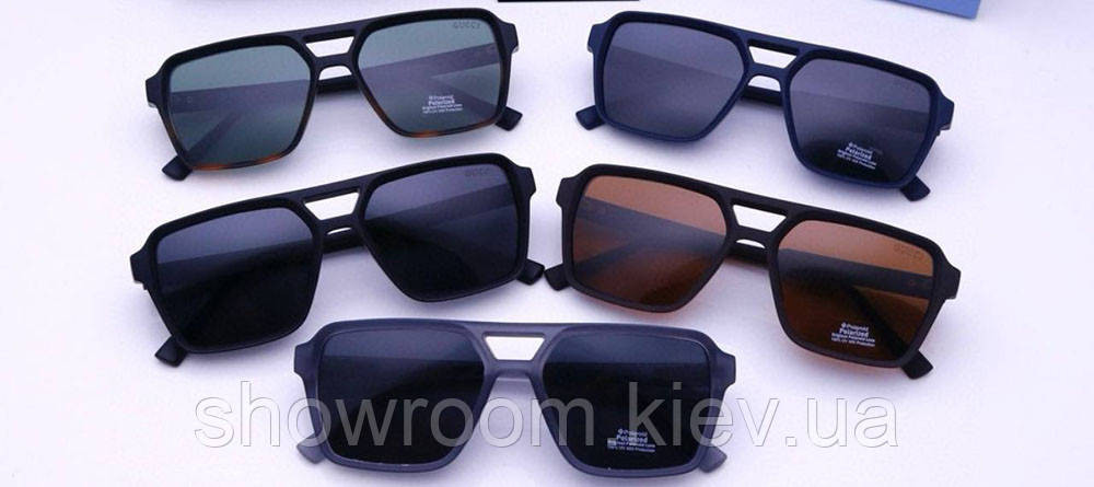 Чоловічі сонцезахисні окуляри з поляризацією GG (5106) brown Київ - фото 3