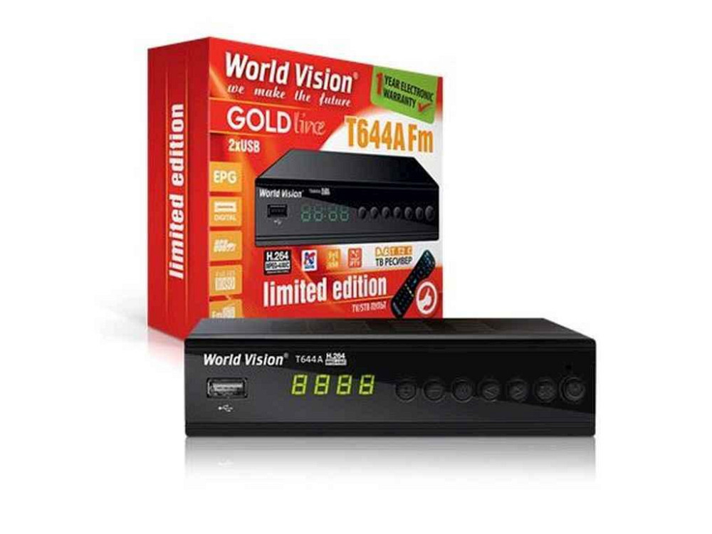 Т2 ресивер T644A FM програмований пульт ТМ WORLD VISION Solmir Київ - фото 1