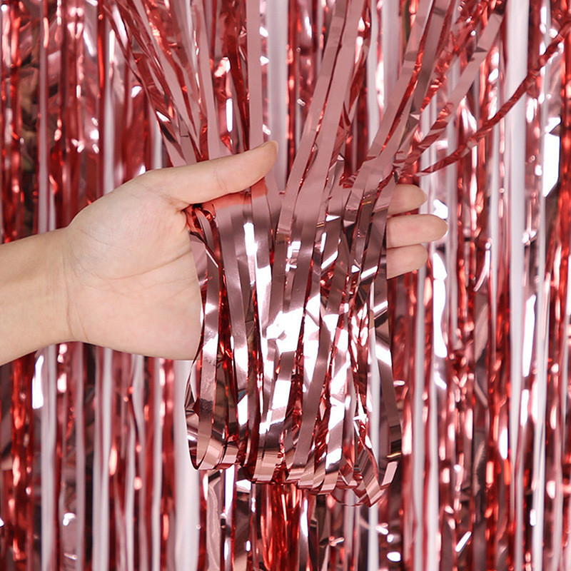 Дощик для фотозони довгий 4 м на 1 м рожеве золото Київ - фото 1