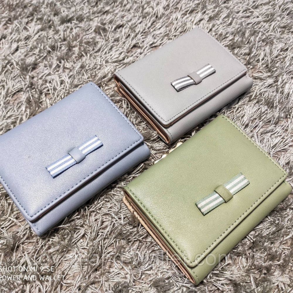 Женские маленькие кошельки с бантом и монетницей Киев - изображение 2