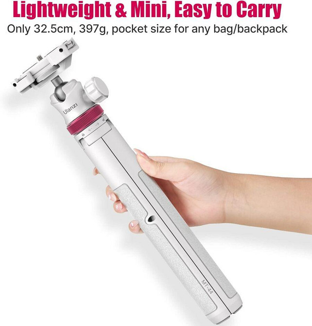 Штатив Ulanzi Vijim Multi-functional Mini Tripod White (UV-2503A MT-44 white) Київ - фото 7