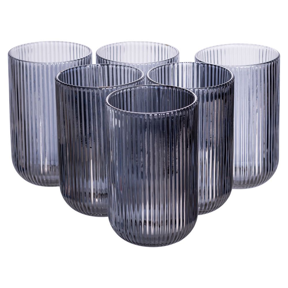 Стаканы для напитков 6 шт, 400 мл, серые Киев - изображение 1