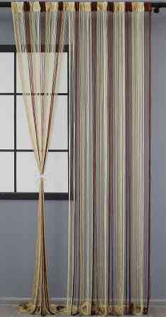 Штори-нитки "Кісея" Коричневий з бежевим 300х300см 1 шт (61-011) Київ