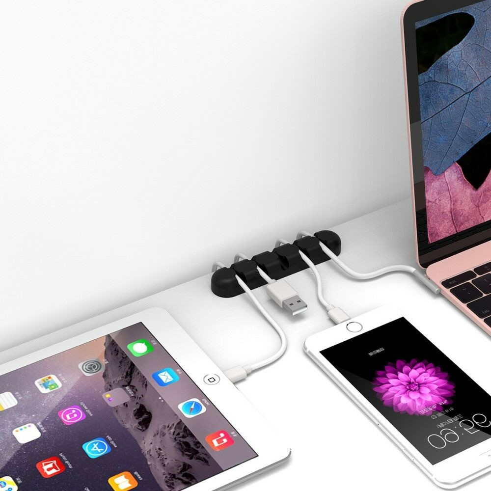 Органайзер держатель Orico CBS5 для 5 дротів (Розовий) Николаев - изображение 7