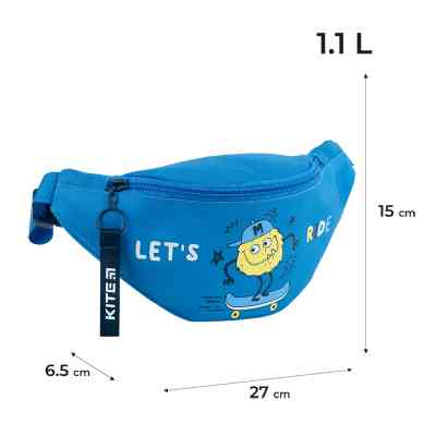 Сумка-бананка Kite Let&apos;s Ride Синя (K24-2577-2) Вінниця