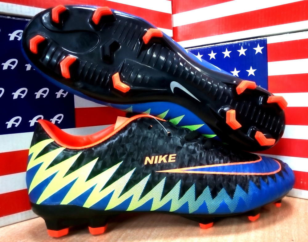 Бутсы мужские Nike Mercurial CR7 (черный с синим и салатным). Сумы - изображение 1