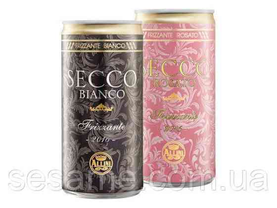 Просекко в баночке белое Secco Bianco Allini 12шт*200 ml Харьков