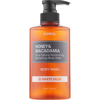 Гель для душа Kundal Honey & Macadamia Body Wash White Musk 500 мл (8809568740258) Винница - изображение 1