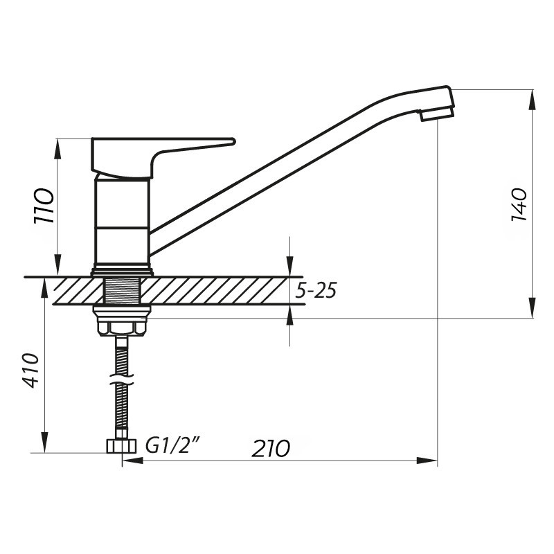 Кухонный смеситель Zerix SOP4-A 045 (ZX3057) — надежный выбор Харьков - изображение 2