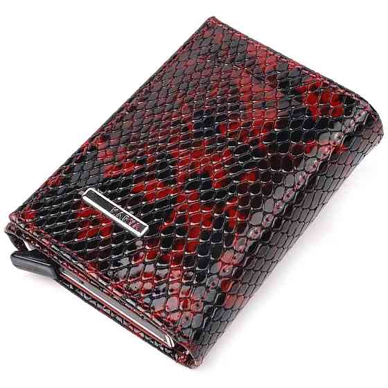 Візитниця з натуральної фактурної шкіри під змію KARYA 20984 Різнокольоровий Київ