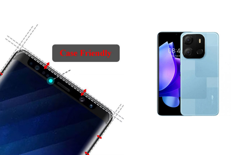 Захисне скло HyperGlass Pro для Tecno POP 7 (BF6), POP 7 Pro – максимальна чутливість та захист Київ - фото 4