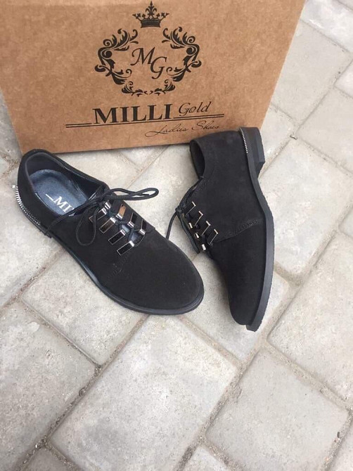 MILLI GOLD Туфлі жіночі MILLI GOLD 385-1605 чорні (весна-осінь, замша натуральна) (2690) 37р.38 Коломыя - изображение 4