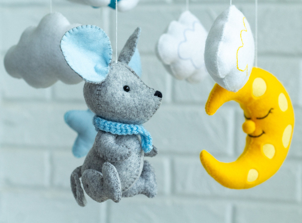 Мобіль на ліжечко для немовлят WoollyFox "Мишеня" Київ - фото 7