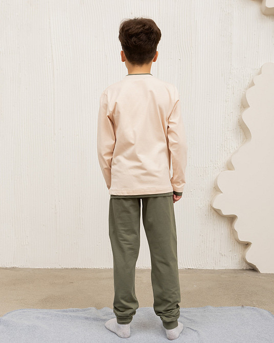 Пижама подростковая комплект со штанами на мальчика - Sport Tom John 89944 8-9 Киев - изображение 3