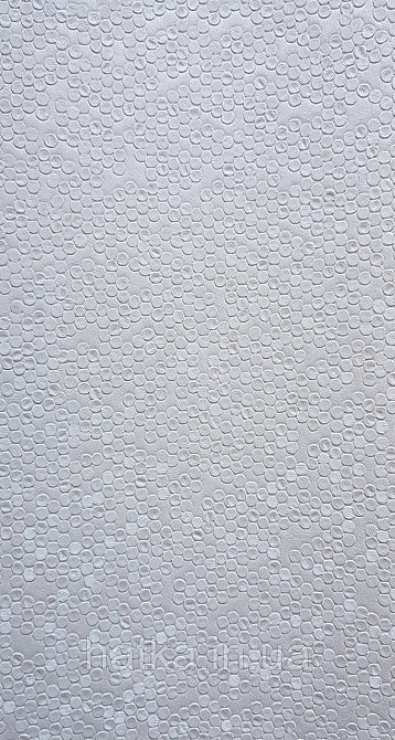 Шпалери вінілові на флізеліні AdaWall Signature1.06х10 точки маленькі круги структурні білі сріблясті 3д Київ - фото 1