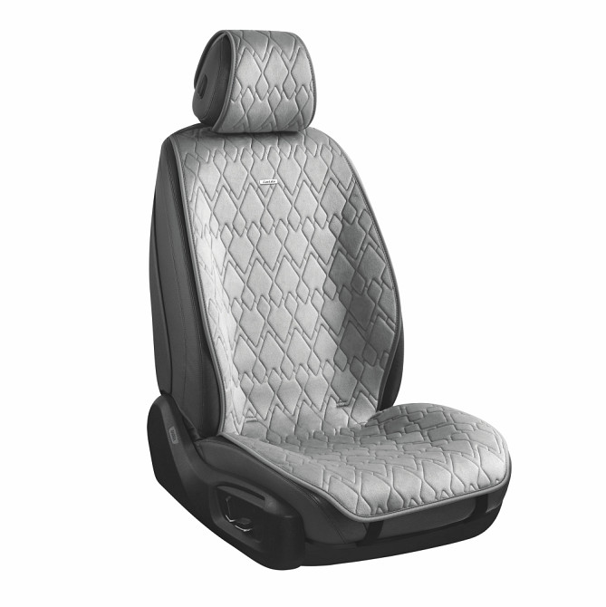 Преміум накидки для передніх сидінь CarLife Racer, grey 2шт Львів - фото 1