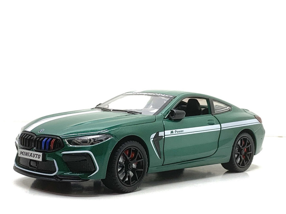 Машина Автосвіт BMW M8 інерційна відчиняються двері капот багажник 20 см Зелена (AP-2056) Чернігів - фото 9