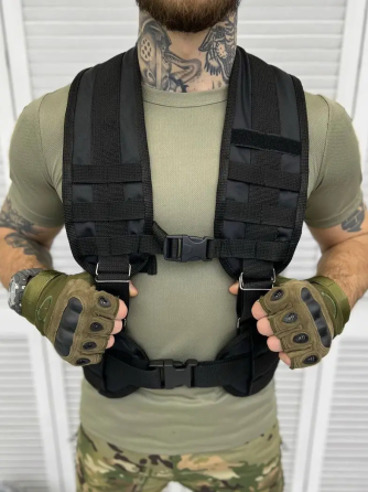 Тактичний розвантажувальний пояс РПС Elit force Чорний Вінниця