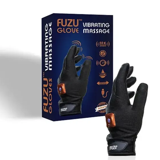 Віброрукавичка (ліва) FUZU Gloves Vibrating Massage Left Hand, 11 режимів Львів