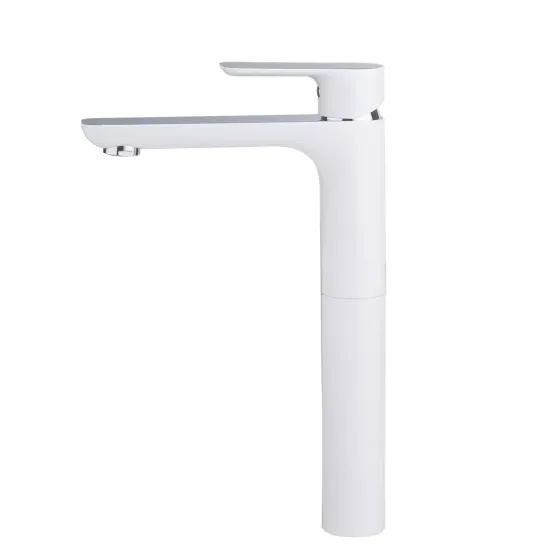 Змішувач для раковини високий GAPPO G1048-2 білий/хром Київ