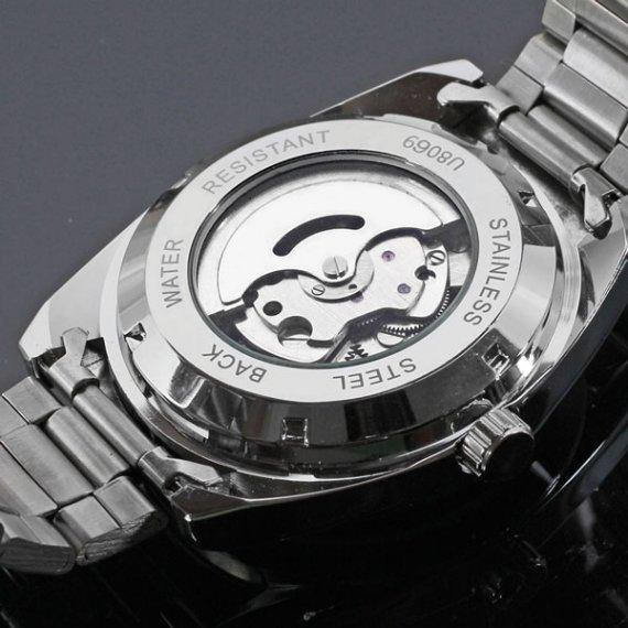 Мужские наручные часы Winner Handsome (Серебристые) Киев - изображение 5