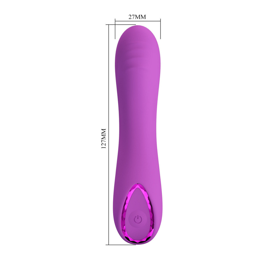 Вибратор для точки G Pretty Love Dj Dick фиолетовый, 12.7 х 2.7 см Sex Aura Киев - изображение 7