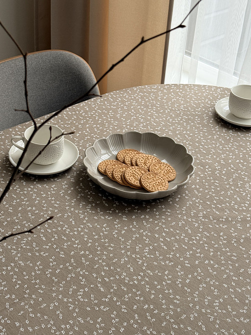 Ecotton Скатертина столова Ecotton DUCK 170х220 см водовідштовхувальна кремовий (V 10/ Khave) Киев - изображение 3