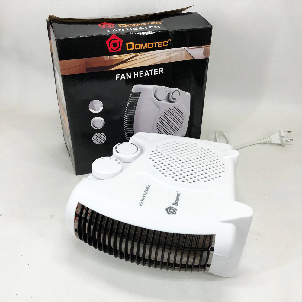 Ефективний тепловентилятор Domotec, Обігрівач-вентилятор із захистом від перегріву DI-27 Львів - фото 3