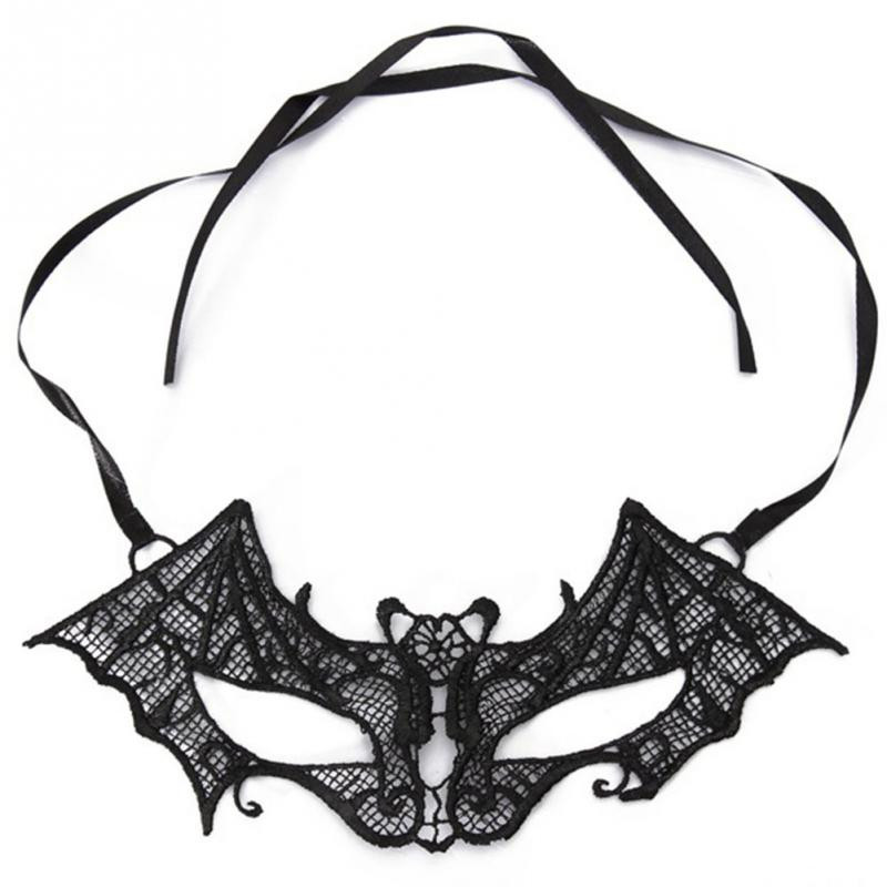 Маска Кажан чорний з мережива Київ - фото 2