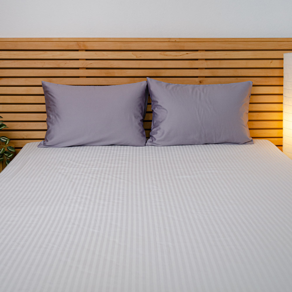 Наволочка на подушку 60х60 см сатин гладкофарбований 135 г/м2 YouStar 1 шт. (Сірий) Суми - фото 2