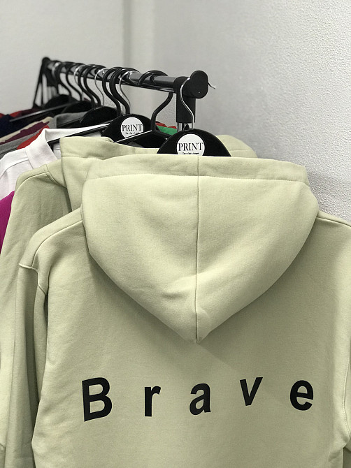 Толстовка жіноча/ худі з принтом — Brave. Чернівці - фото 2