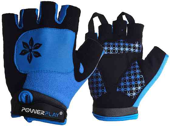 Велорукавички жіночі PowerPlay 5284 D Блакитні XS Киев