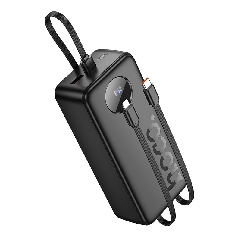 Зовнішній акумулятор HOCO J132B Sabio 22.5W+PD20W fully compatible power bank with 3 cables(30000mAh) Black Київ - фото 1