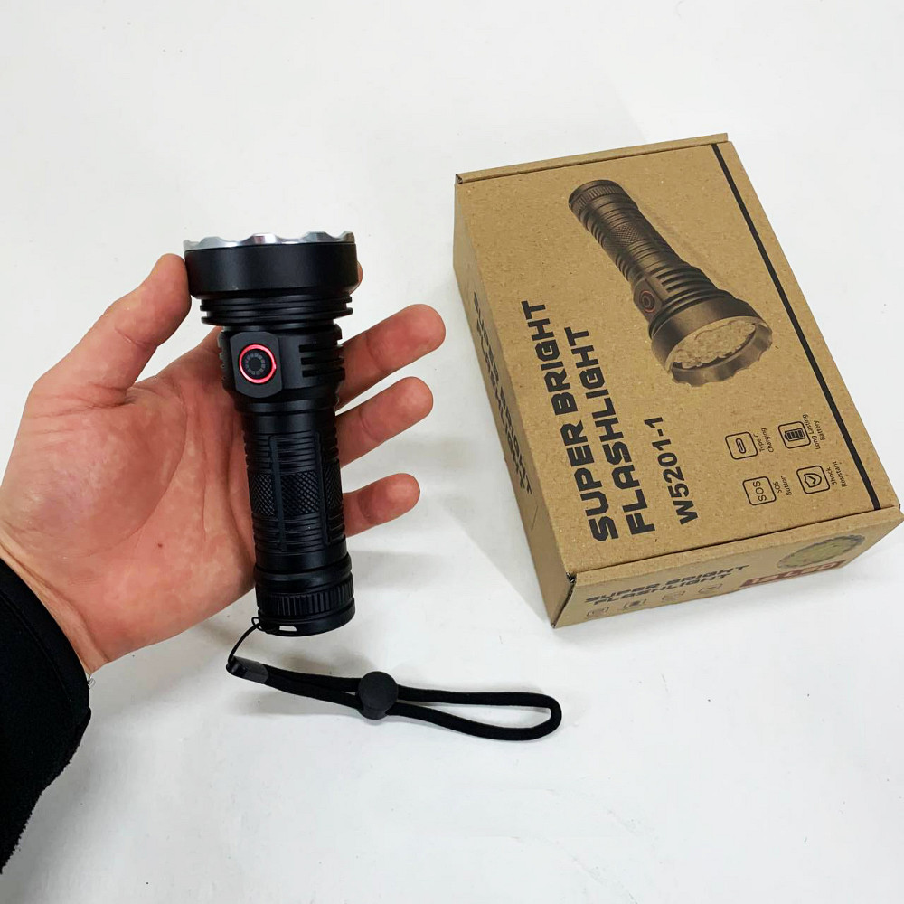 Ліхтарик світлодіодний ручний акумуляторний портативний, Військовий армійський ліхтар нашоломний TH-61 Івано-Франківськ - фото 9