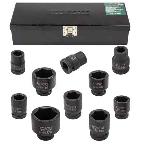 Набір ударних головок 3/4'' 10пр. (6гр. - 17,19,22,24,27,30,32,36,41,46мм) у кейсі Одесса